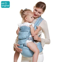 Saiyingmei, эргономичный рюкзак-переноска, Хипсит для новорожденных, для предотвращения О-образных ног, слинг, кенгуру для детей 0-36 месяцев