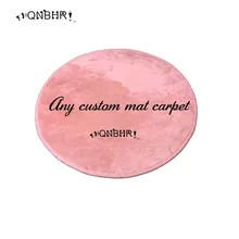 QNBHR настроить круглый коврик ковры коврики фланель материал противоскользящие гранулы в его спине Домашнее украшение подарок на день рождения