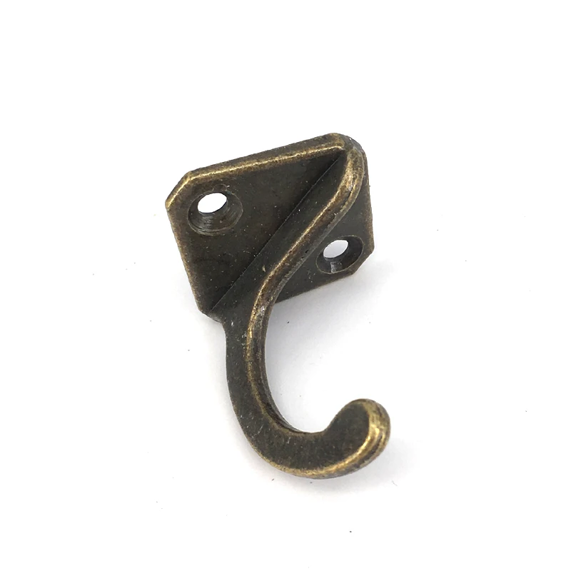 10PCS Vintage Retro Bronze Coat hanger Hooks Closet Furniture Hardware
