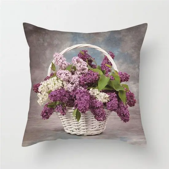 Fuwatacchi 3D Цветочная Подушка, красочная наволочка с подсолнухами и розами, наволочка для подушки, красивые яркие наволочки с принтами цветов для дивана, Декор - Цвет: PC05118