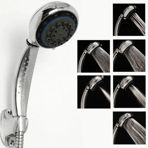 

6 Functions ABS Hand Held Water Saving Pressurize bathroom Shower Head set holder douche accessoires ducha chuveiro douchekop