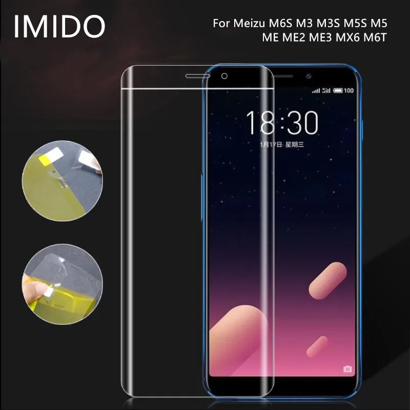 Для meizu M6S M5 M5S M3 M3S ME ME2 ME3 MX6 M6T 3D полное покрытие мягкая Гидрогелевая защитная пленка meizu m6s m5s(не стекло