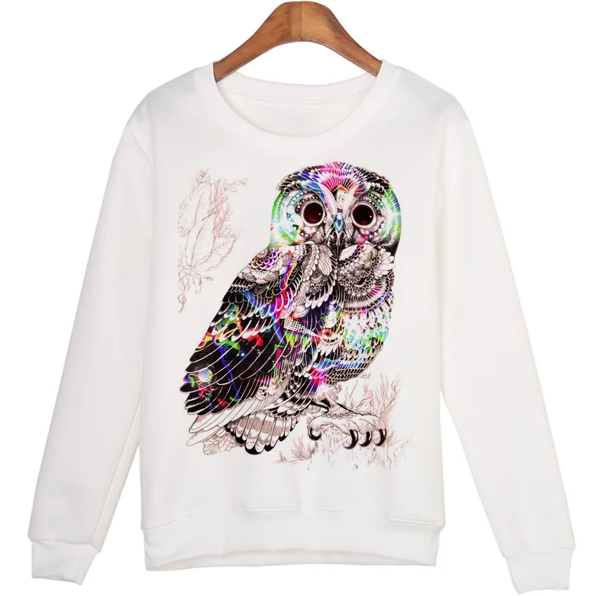  Cute Animal Sweatshirt sudaderas mujer Panda Printed Harajuku Hoodies Kwaii Moleton Pullovers WMH29