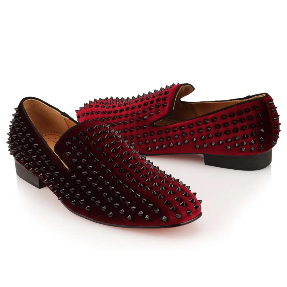 Haute Pic Velours Mocassins Slip De Hommes La Rouge Vin Plat Robe Fond Mariage Main Puces Sur Qualité Cool Tiro À Chaussures q14twvT