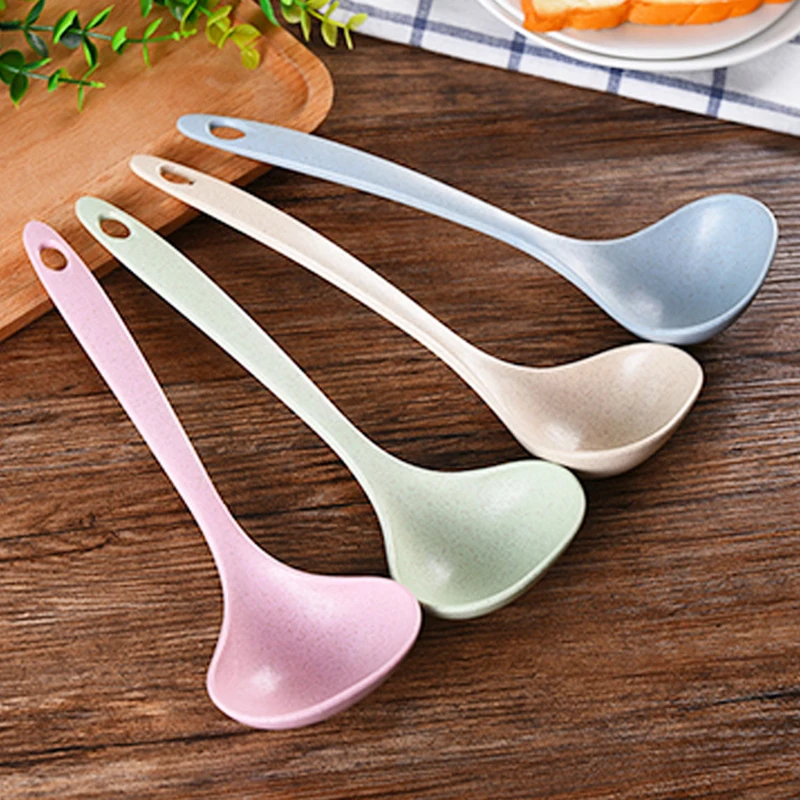

1pc Hot pot spoon Soup Spoon Curved with Long Handle Dinnerware Kitchen Cooking Supplies Soup Ladle Cooking Tools JSX GHMY