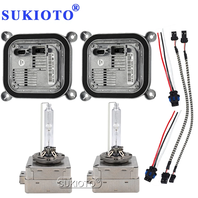 SUKIOTO Original D1S D3S D8S Xenon HID Headlight Bulb kit OEM Electronic Ballast hid kit xenon D1S 4300K 5000K 6000K 8000K 5500K (5)