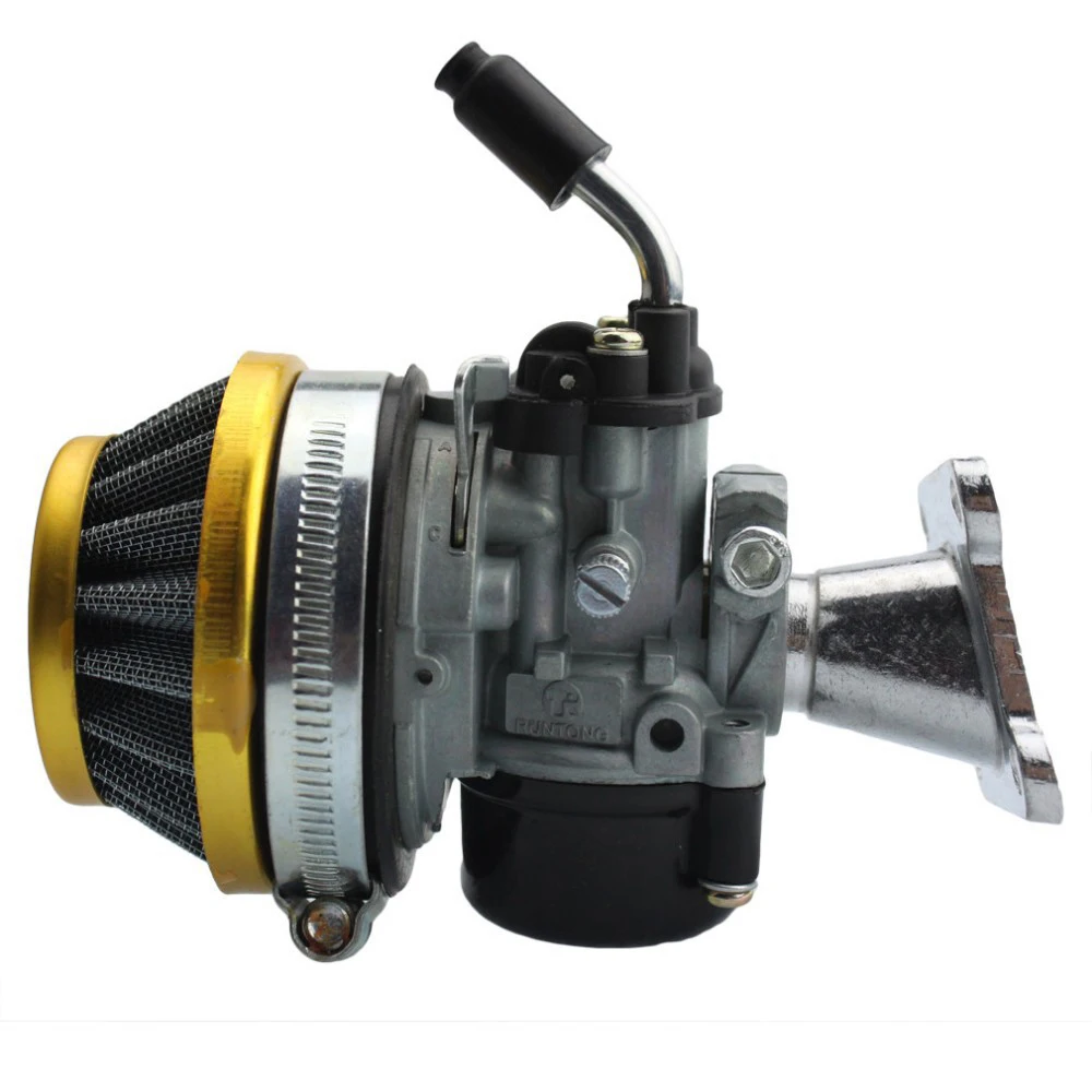 

GOOFIT ATV 49cc Performance Carb Carburetor Air Filter Assembly for 2-stroke 47cc 49 Cc Mini Pocket Bike Group-76-yellow