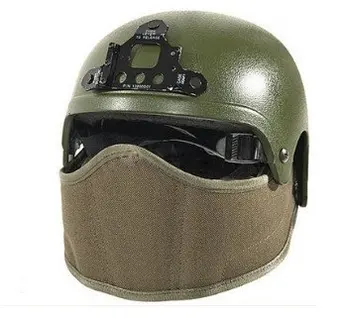 

SWS Helmet Mounted Face Protector Half Face Nylon Mask Tan