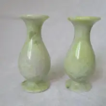 Редкий китайский резной натуральный нефрит/каменная ваза/домашний декор настольные вазы
