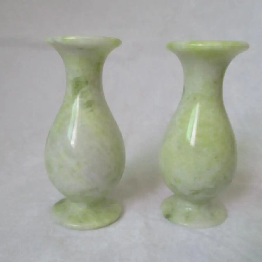

Rare Chinese handcarved Natural jade/stone vase/home decor tabletop Vases