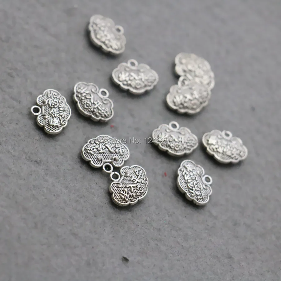 

10PCS Hot wholesale clasp alloy Pendant Fittings for DIY Accessory lock Jewelry Making Design Findings components Metal 11*14mm