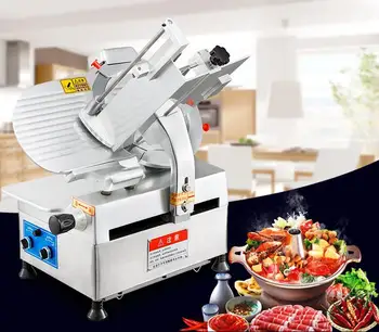 

Free shipping Commercial 12 inch Automatic Meat Slicer Machine,Frozen Meat Slicer Cutting thickness 0-11MM adjustable