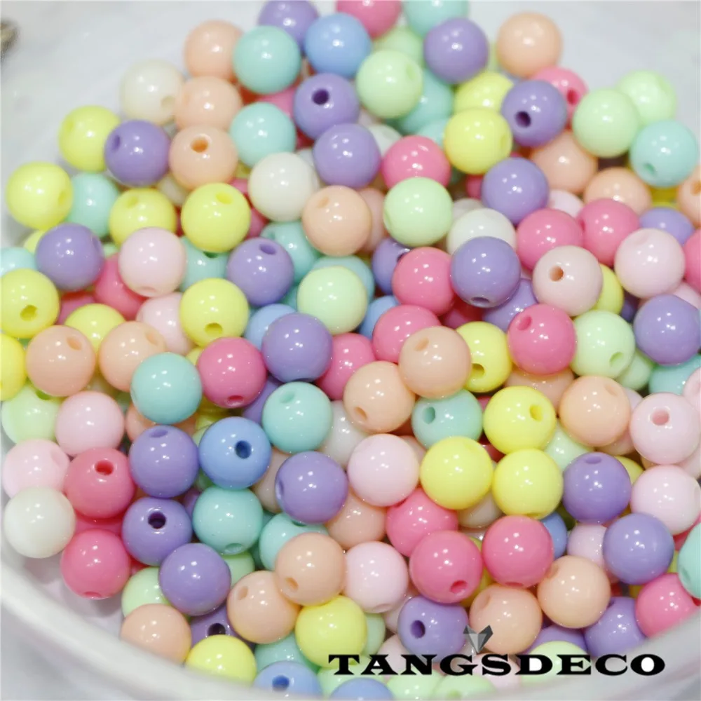

High Quallity acryl plastic bead candy color bead DIY bead 3 size can choose