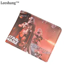 Marvel Wallet Women Card Holder Star Wars Wallet Unisex Short Leather Purse Star Wars Mini Small Wallets Card Holder Money Bag