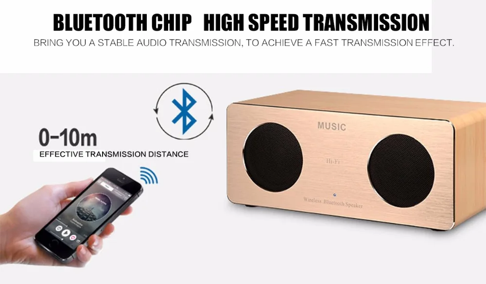 5wooden box speaker