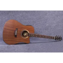 40 дюймов Акустическая гитара из Сапеле материал с пикап музыкальных инструментов
