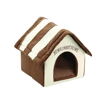 

Plush Pet Dog House Cat Bed Pet Supplies Bed House Soft Warm Dog Bed Puppy Blanket For Chihuahua Petshop For Winter 38*39.5*45cm