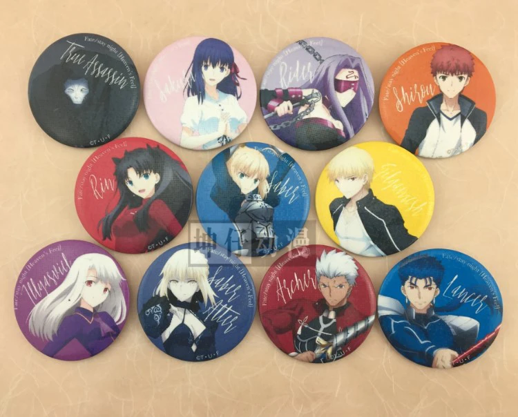 

Fate Stay Night Anime Emiya Shirou Rin Tohsaka Sakura Matou Cu Chulainn Archer Lancer Gilgamesh Kawaii Badge