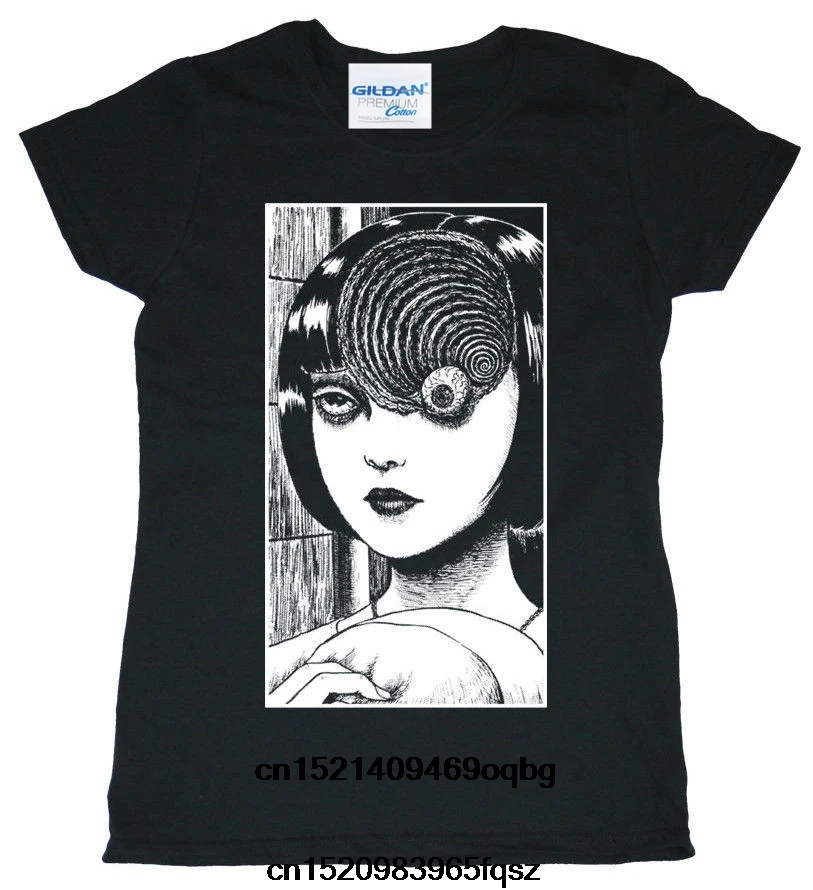 Summer Style Fashion Men tees Uzumaki Shirt Junji Ito Horror Manga custom design shirts Male Battery Funny T shirt | Мужская одежда