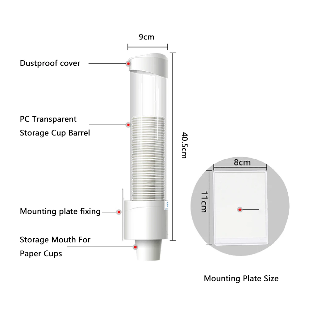 Диспенсер для воды держатель для бумаги раздаточная чашка для воды держатель одноразовый держатель для чашек держатель для бумаги автоматическая крышка капля