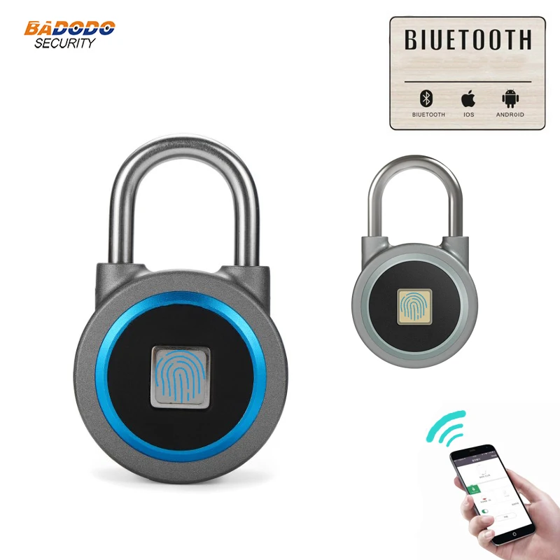 Водонепроницаемый БЕСКЛЮЧЕВОЙ портативный Bluetooth Смарт замок отпечатков пальцев