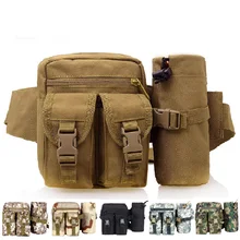 Продвижение нового продукта Рыбалка талии сумка с бутылка для воды Сумки спортивные многоцелевой приманка восхождение тактика Сумки Водонепроницаемый ткань