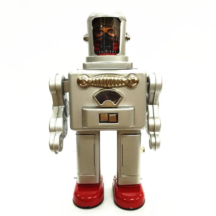 

Antique Style Tin Toys Wind Up Toys Robots iron Metal Models for Children/Adult Home Decoration Craft TR2052 Electric robot