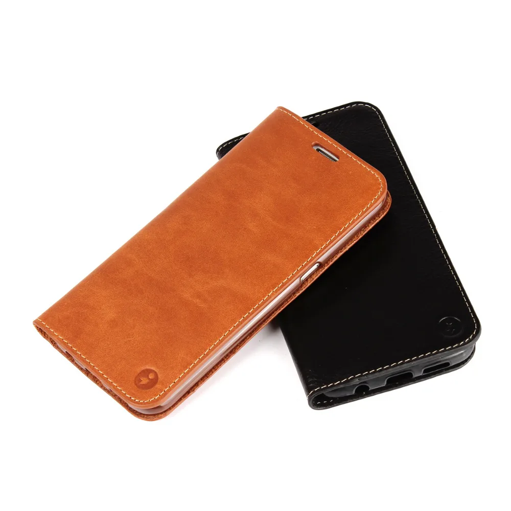 For Coque Samsung Galaxy S7 edge Case G9350 Genuine Real Oil top layer Leather Cover S7