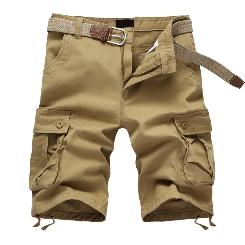 Cargo Shorts Men Summer Casual Beach Short Baggy Multi Pocket Military Zipper Breeches Male Tactical Work Shorts Plus Size 44