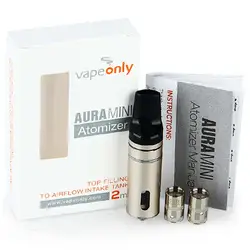 Vapeonly Aura мини-форсунки 2 мл Ёмкость бака Поддержка рот вдох и легких вдыхать для vapeonly Aura Mini Kit Электронные Сигареты