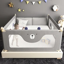 Ограждение для детской кроватки с героями мультфильмов, защитные ворота, ограждение для детской кроватки, ограждение для детей, безопасный детский манеж