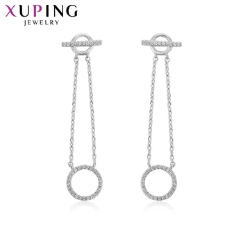 

Xuping Jewelry Lovely Exquisite Luxury New Long Rhodium Plated Earrings for Women Party Temperament Gifts 94443