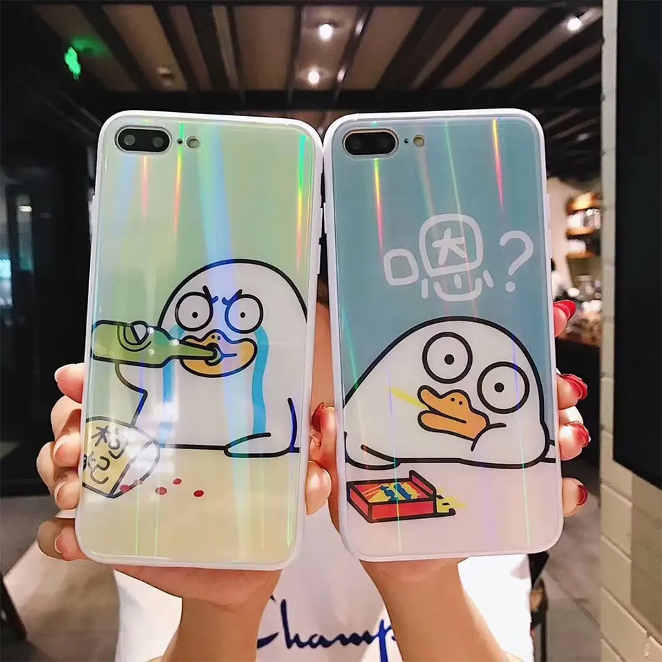 Glass Back Cases Tempered Phone Case For iPhone 6 6S Plus Funda x 7 Coque X 8 Housing Capa |