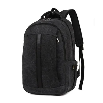 

Bacisco Casual Canvas Backpack Men Rucksack Multifunction Travel Mochila College Student School Bags for Teenagers Back Pack
