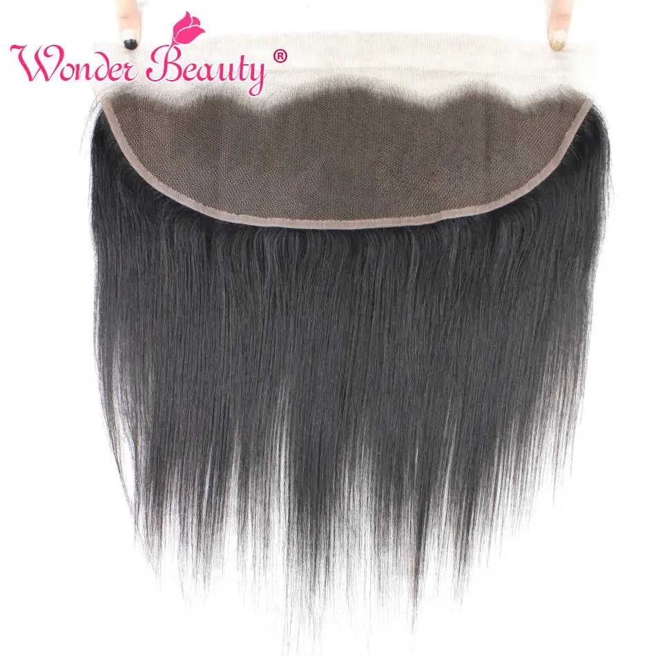 

Wonder Beauty Remy Hair Frontal Brazilian Straight Hair Free Part EarIc Lace Frontal Closure Series Ear to Ear 13x4 Lace Frontal