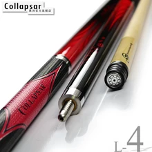 New Collapsar 2018  Billiard Pool Cue L04 Black with Red Color Cue 58Inch 2PC Maple Stick Radial Pin 19oz 20oz Free ship