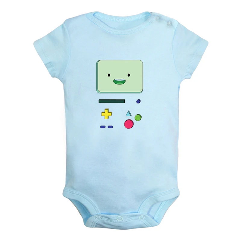 Милый Beemo BMO Adventure Time собака Jake дизайн для новорожденных мальчиков и девочек униформа-комбинезон с принтом для младенцев, боди, одежда хлопковые комплекты - Цвет: JaBaby035BLD