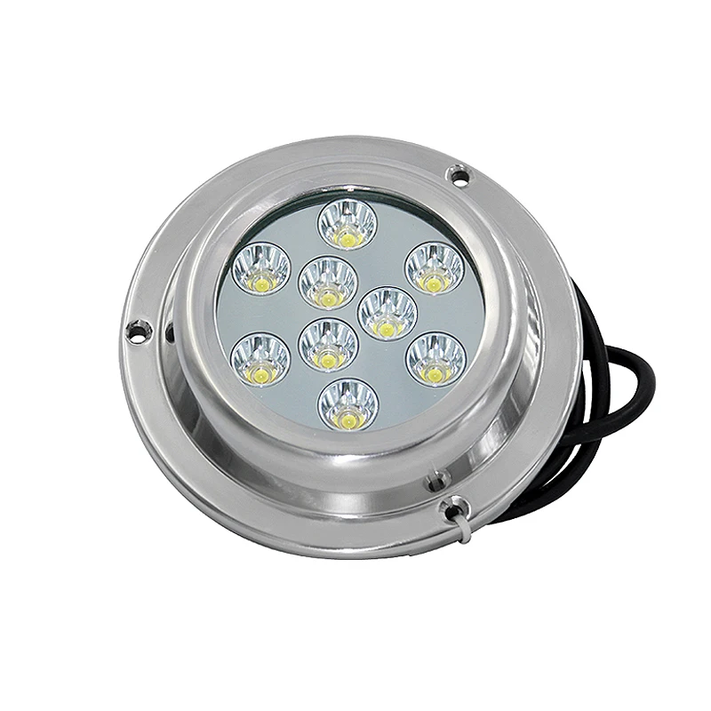 10 28V 45W 316 Stainless Steel Boat Marine Surface Mount Led Underwater