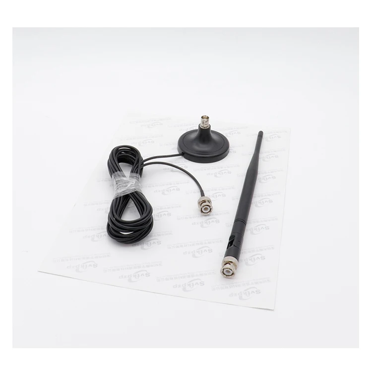 Q9 BNC Connector Magnetic Sucker Antenna for Wireless Microphone 5dB Gain Signal Amplifier with Extension Cable 590MHz to 860MHz