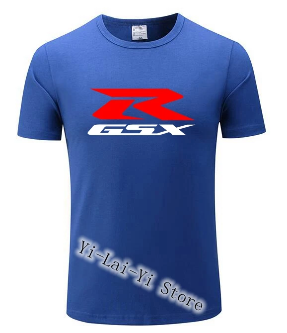 Бесплатная доставка! Для мужчин футболка Gs Suzuki R GSX с атрибутикой Повседневная Fun