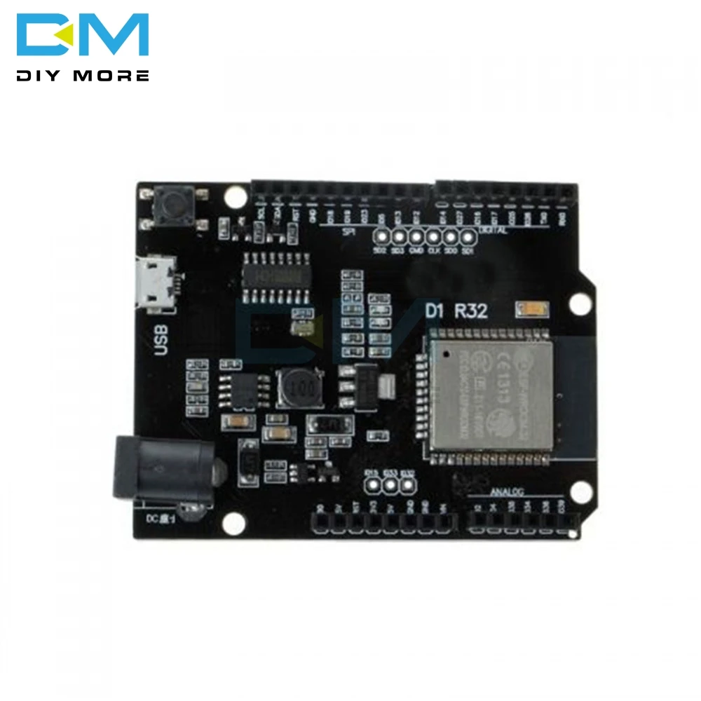 Для Wemos D1 Mini для Arduino UNO R3 D1 R32 ESP32 wifi беспроводной Bluetooth макетная плата CH340 4M Memory One