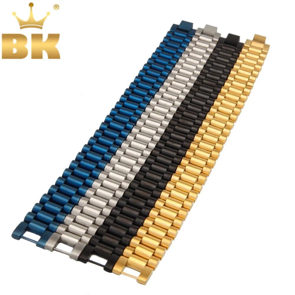 15 мм, 4 цвета, браслет для мужчин, синий/черный/серебристый/золотой цвет, высокое качество, модный ремешок для часов, браслеты, ювелирные изделия