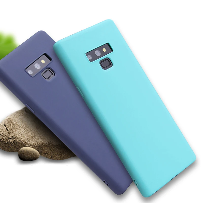 Colorful Matte Silicone Phone Case For Samsung Galaxy A7 2018 J6 J4 A8 A6 S8 S9 Plus J7 2018 S7 Edge Case Back Cover Soft Coque