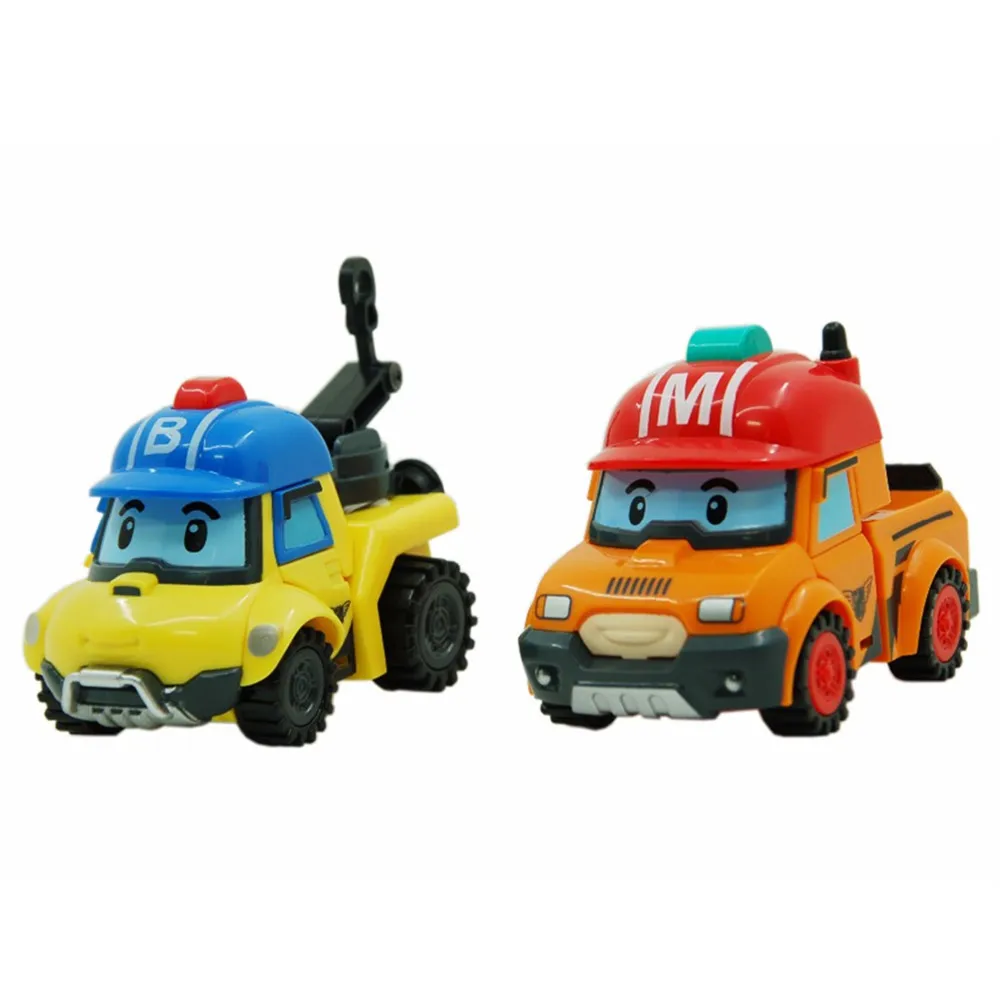 

Aocoren Kids Toys 2pcs/Set Robocar Poli Robot Toy Korea Bucky Mark Transformation Toys Anime Action Figures Toys For Children