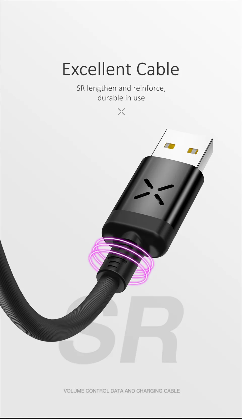 Светодиодный светильник Micro USB кабель, регулятор громкости танцы флэш-кабель для iPhone X светильник ing type-C телефон синхронизация данных 2A кабель для быстрой зарядки