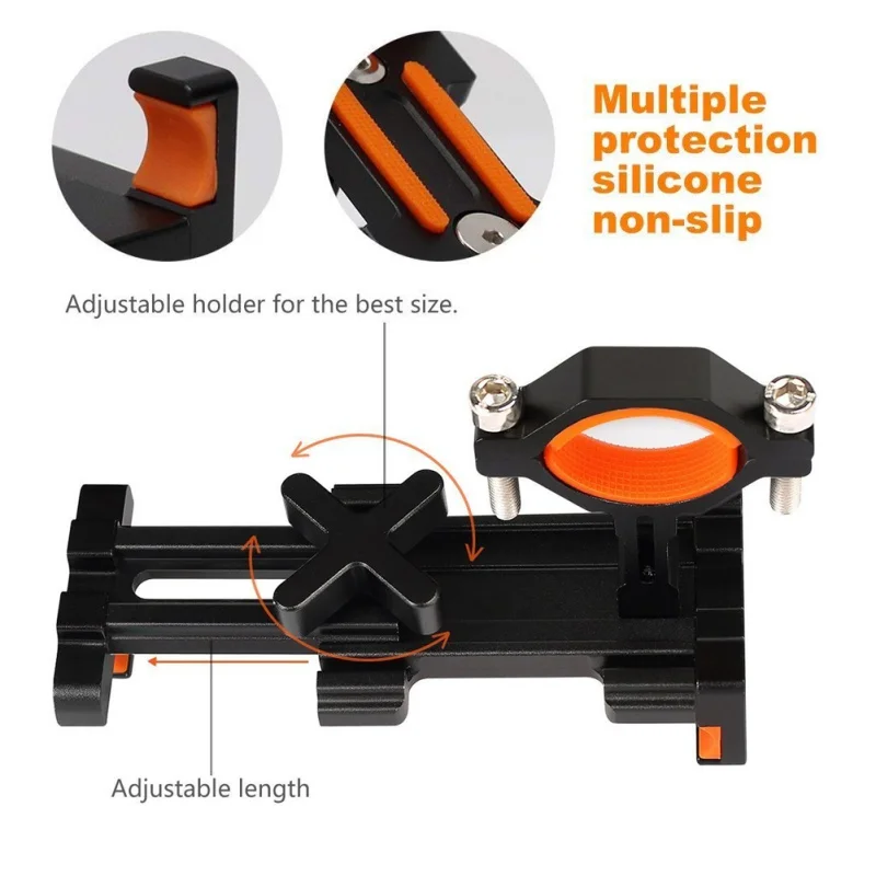 Велосипед из алюминиевого сплава держатель для телефона 3,5-6,5 360 градусов вращающийся кронштейн для велосипеда вспомогательные приспособления для стойки