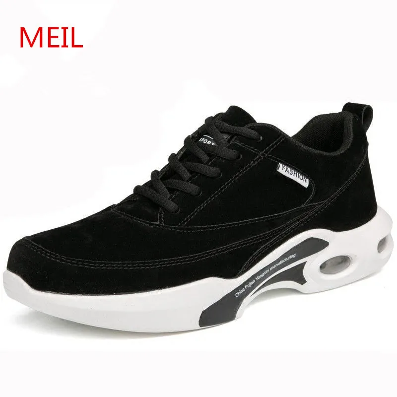

Fashion Designer Leather Black Sneakers Casual Shoes Men Comfortable Platform Shoes Trainers Chaussure Homme Zapatos Hombre