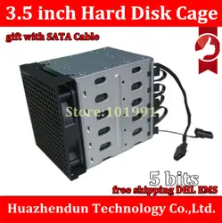 3 шт./лот Новый HDD Cage с кабель жесткий диск клетка 3,5 ''жесткий диск монтажный кронштейн комплект экономии места положить в 5 шт. жестких дисков