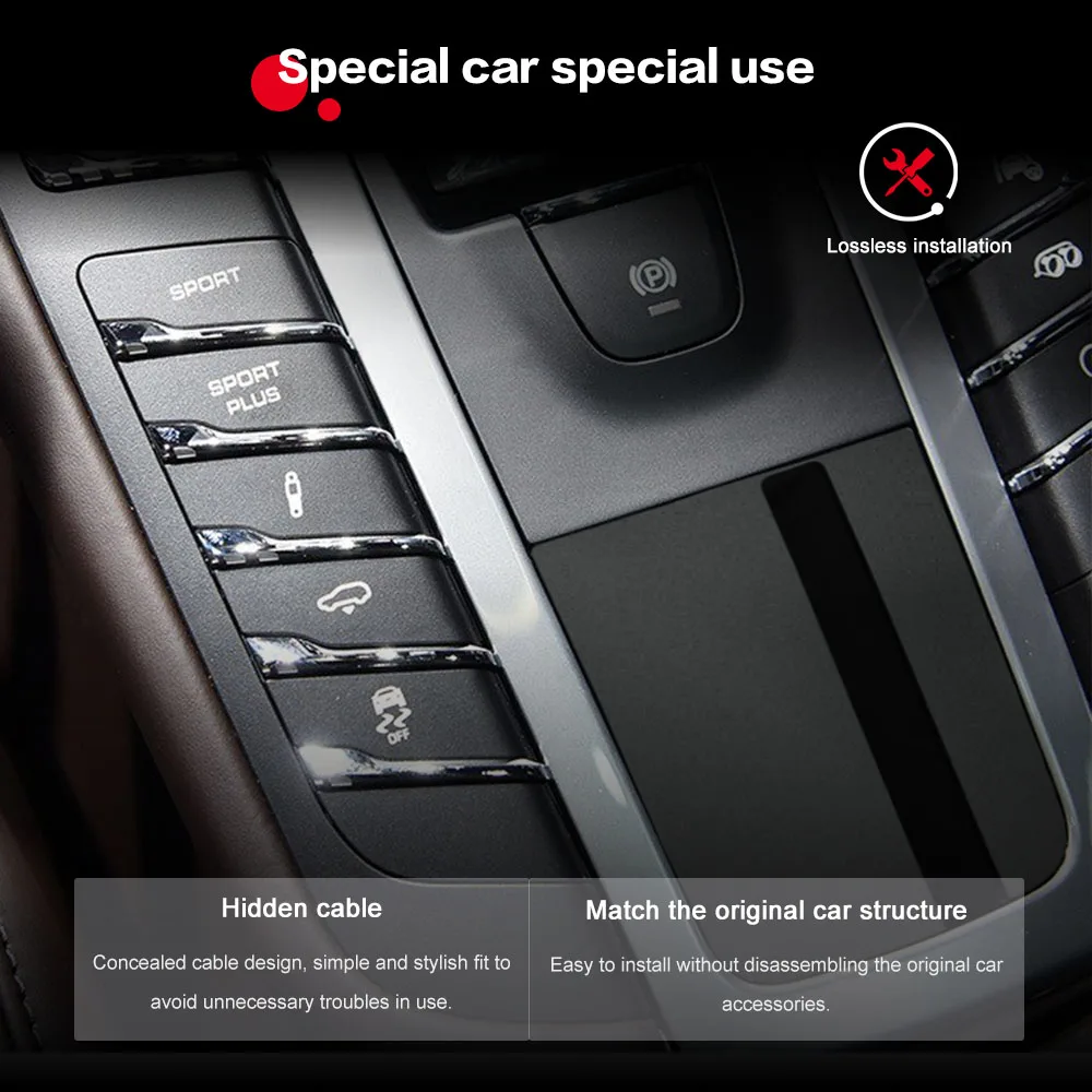 Top Aotsr QI Wireless Car Charger For Porsche Macan 2017 2018 2019 Intelligent Infrared Fast Wireless Charging Car Phone Holder 6 Top Aotsr QI Wireless Car Charger For Porsche Macan 2017 2018 2019 Intelligent Infrared Fast Wireless Charging Car Phone Holder 6