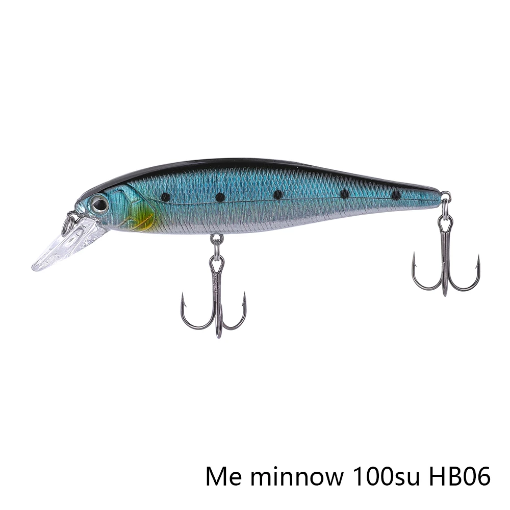 MAKEBASS Jerkbait гольян подвесной рыболовные приманки 3.9in/0,58 oz искусственные жесткие приманки рыболовные снасти для профессиональных рыболовов - Цвет: Meminnow100suHB06